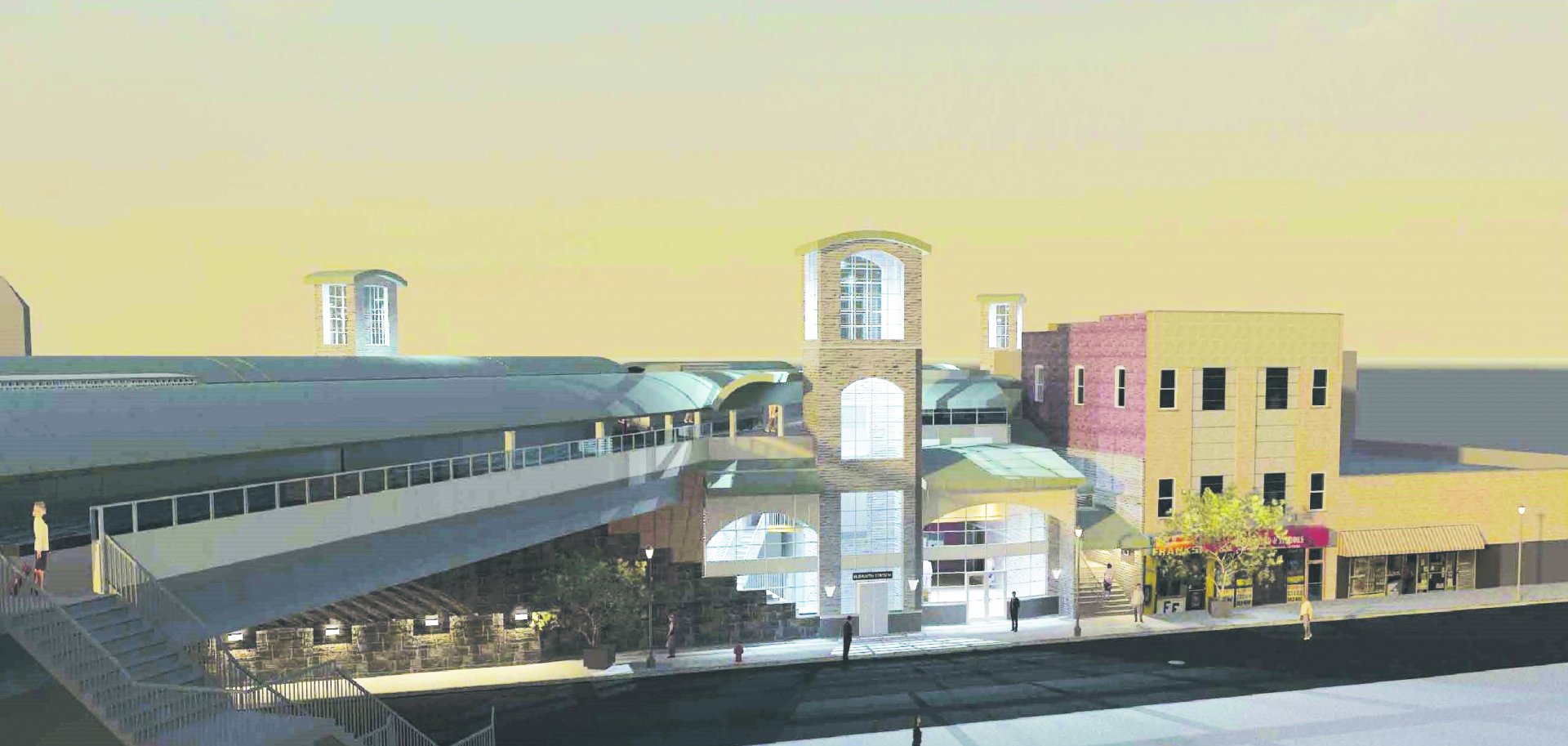 Njtransit Elizabeth Train Station Rendering